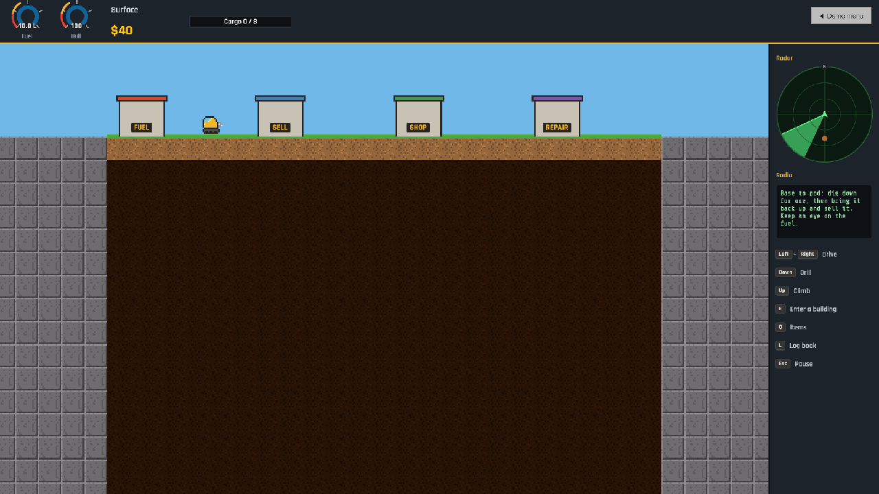 Driller example scene