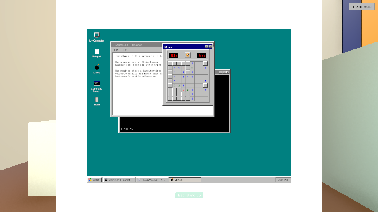 RetroPC example scene