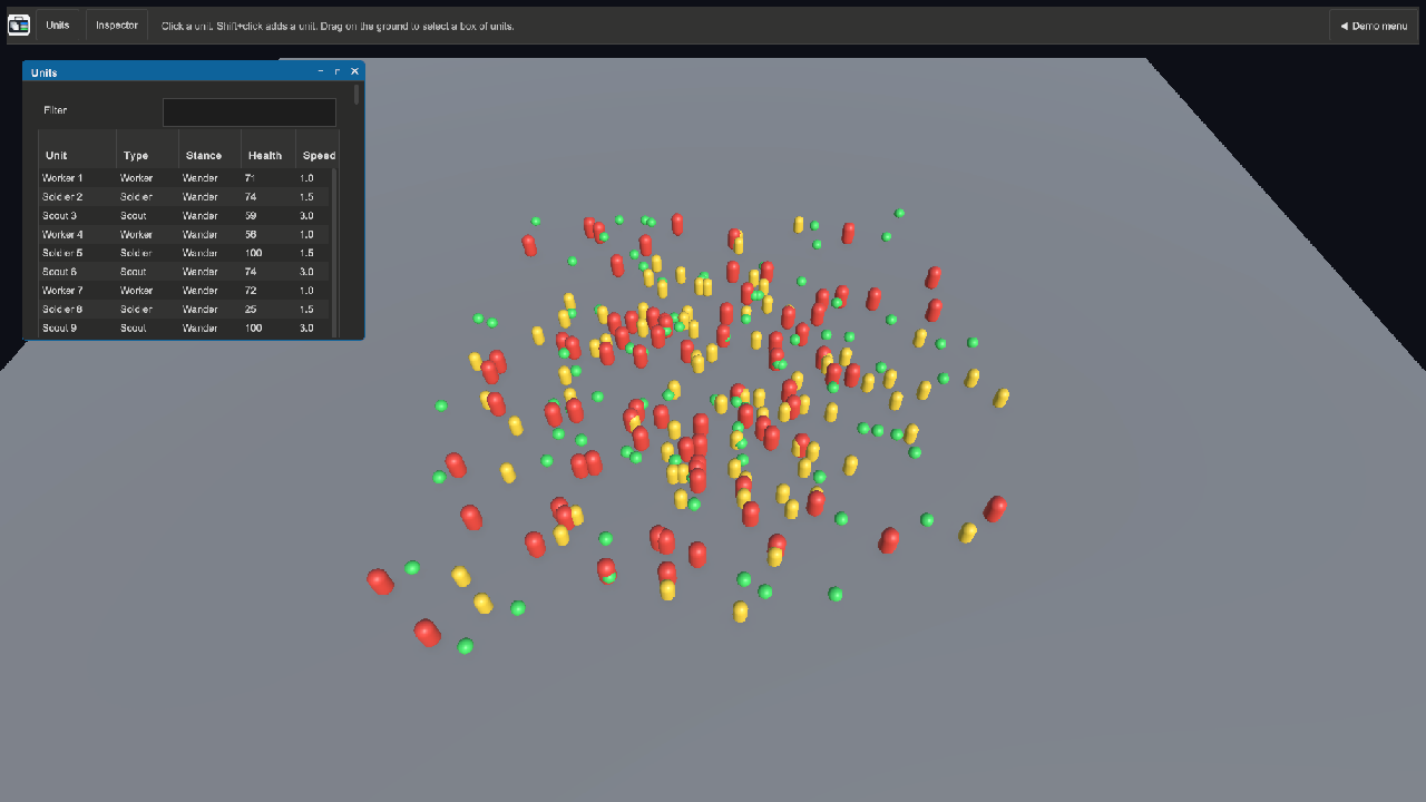 Units example scene